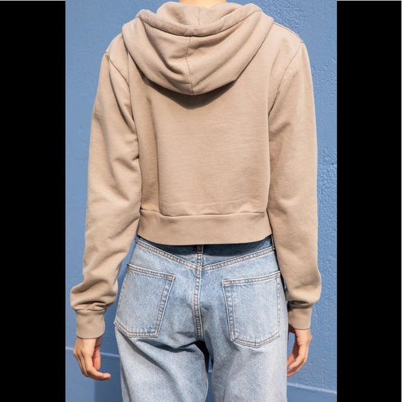 brandy melville brown crystal moletom com capuz